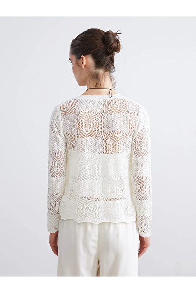 LC Waikiki Bisiklet Yaka Ajurlu Kadın Triko Hırka