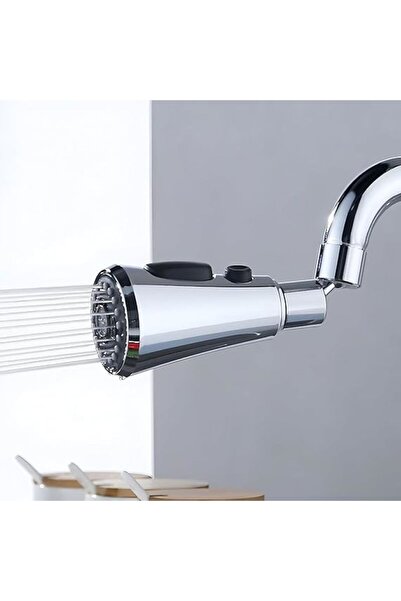 MAİN SHOP 3-Function Faucet with Metallic Look, 360 Rotating Head, Water-Saving Kitchen Faucet Head M-118