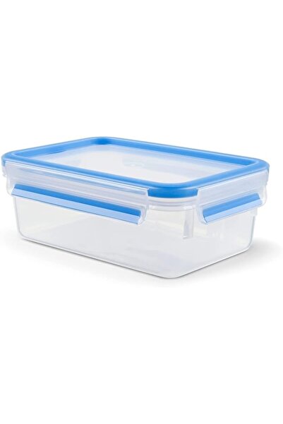 Generic Tefal Master Seal Fresh Rectangle Food Storage, Clear/Blue, 1 Litre