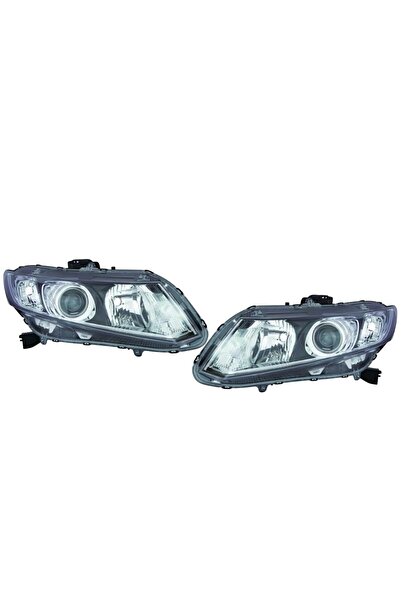 Depo FAR TAKIM SAĞ + SOL HONDA CIVIC FB7 2012-2016 | ELEKTRİKLİ SİYAH XENONSUZ
