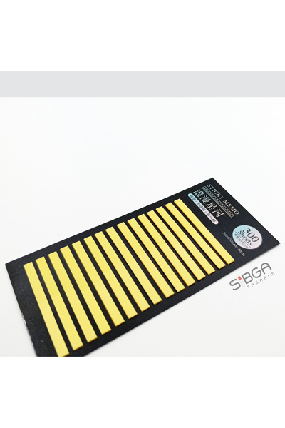 sibga tasarım Yellow Thin Strip Postit 300 Sheets Transparent Color Post-It Post It. Bookmark Bookmark Sticker