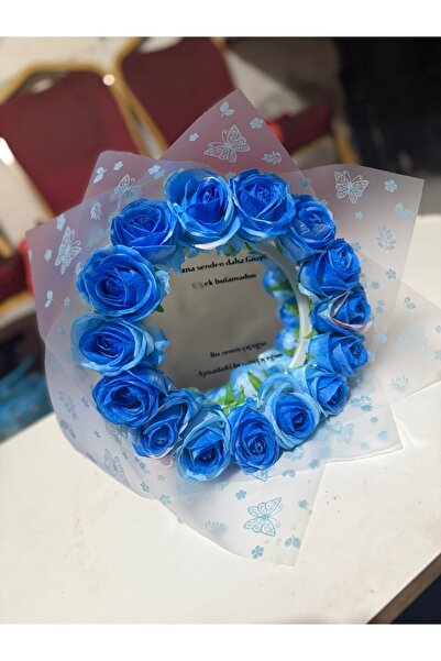 KAYZEN Aynalı buket bu senin çiçeğin aynadaki benim çiçeğim yazılı