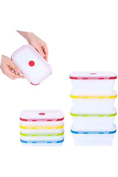 Generic Foldable Silicone Food Storage Containers 800ml, Azonee Leak-Proof BP...