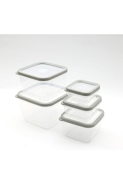 Generic HOMEPRO Better Value for Better Living Home Pro Set of 5 Food Container Square Shape 0.33L, 0.63L,
