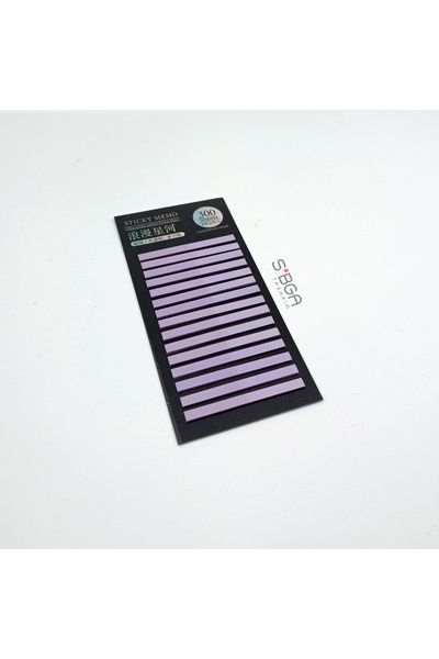 sibga tasarım Purple Thin Strip Postit 300 Sheets Transparent Color Post-It Post It. Bookmark Bookmark Sticker