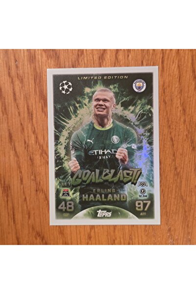 Topps Erling Haaland Goal Blast Limited Edition Game Card