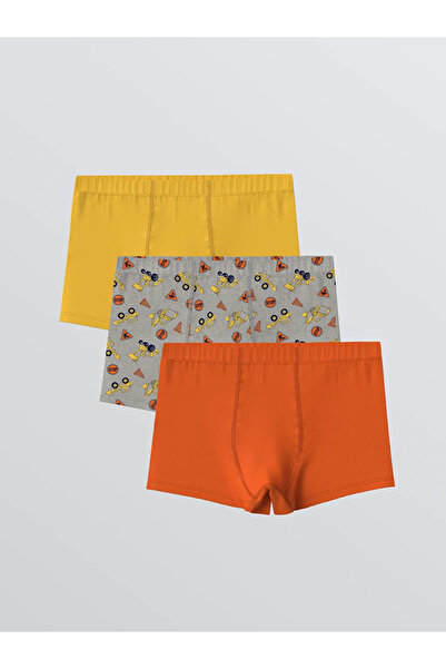LC Waikiki Printed Boy's Boxer Set of 3