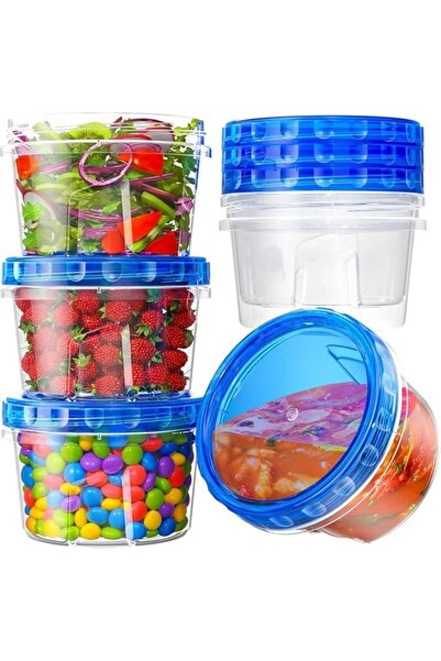 Generic YelaJoy Freezer Storage Containers (6 Pack, 17.6 oz) – BPA-Free Plastic Food Containers with Twist