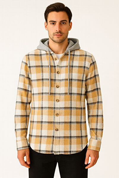 DağdevirenTkstl Unisex Kapüşonlu Oduncu Gömleği