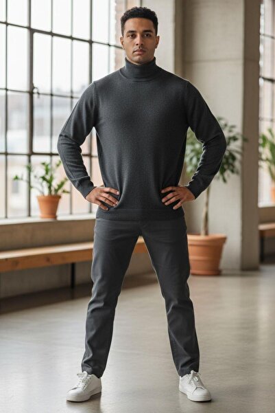 EREN STYLE Pulover cu mânecă lungă antracit (unisex)