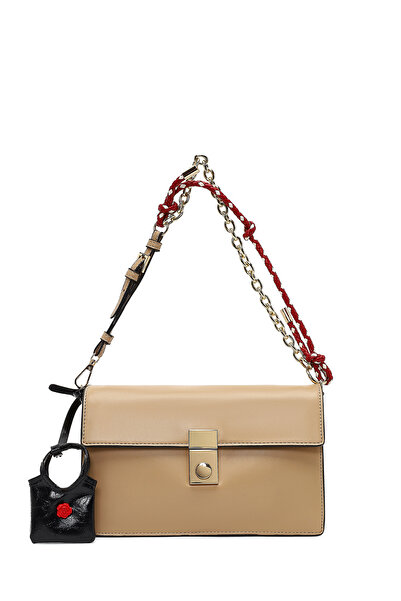 Derimod Women's Beige Long Strap Crossbody Bag 25Abd244018