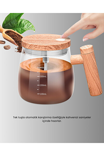 Skygo Isıtıcılı Manyetik Karıştırıcı Kupa – 400 ml, C Tipi Şarjlı, Akıllı Tasarım