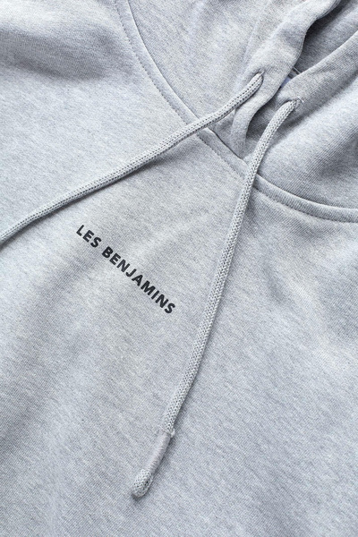 LES BENJAMINS Tricou cu glugă din bumbac Regular Fit, cu logo și guler SWEAT LBNOOSCORFUHD