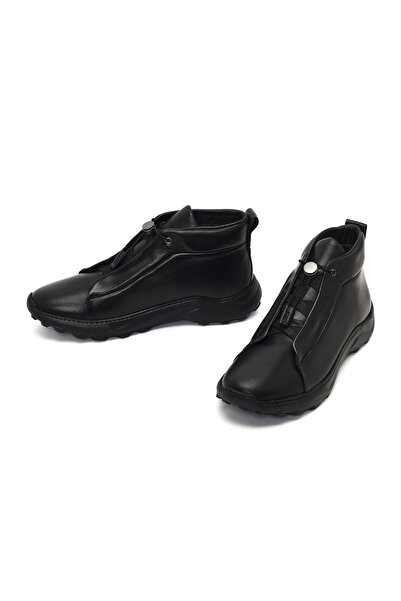 Derimod Erkek Siyah Bağcıklı Kalın Tabanlı Deri Casual Bot 25WFD795118