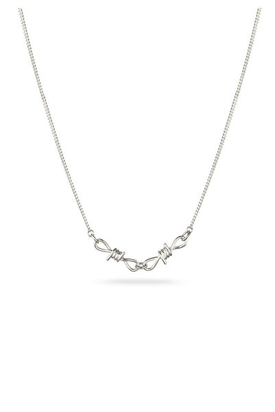 KUZZOI Halskette Herren Drahtanhänger Panzerkette 925 Sterling Silber 50 cm