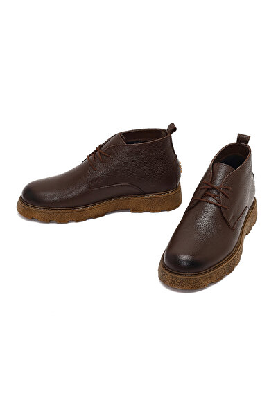 Derimod Erkek Kahverengi Bağcıklı Deri Casual Bot 25WFD7516FT