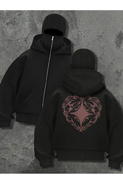 LAND MODA سترة صوفية للجنسين من Snow Masked Ninja من الصوف السميك بخيطين