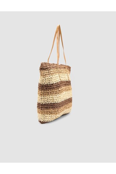 Cabani Straw Brown Women's Shoulder Bag