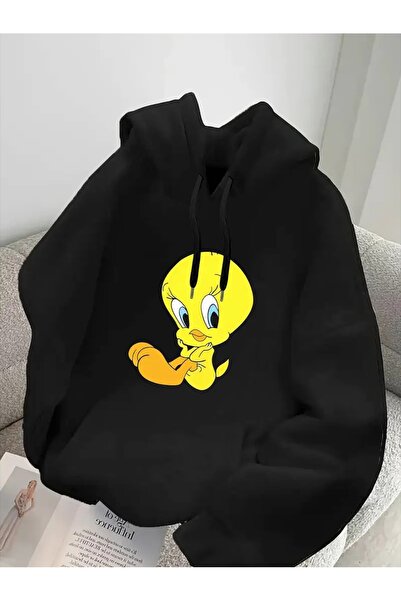 Massgai Унисекс суитшърт с качулка и принт Tweety