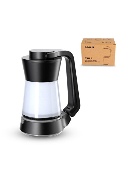 Arabest فانوس تخييم، قابل لإعادة الشحن، سطوع قابل للتعديل باستمرار وإضاءة بثل...