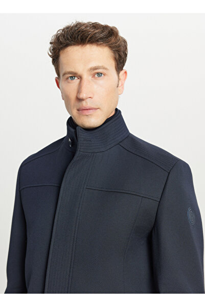 ALTINYILDIZ CLASSICS Navy Blue Men's Coat Ace007261085_Lac