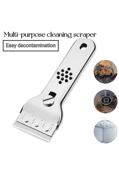 Generic Multi-Functional Stainless Steel Cleaning Shovel - For Kitchen Tiles, Walls, Floors