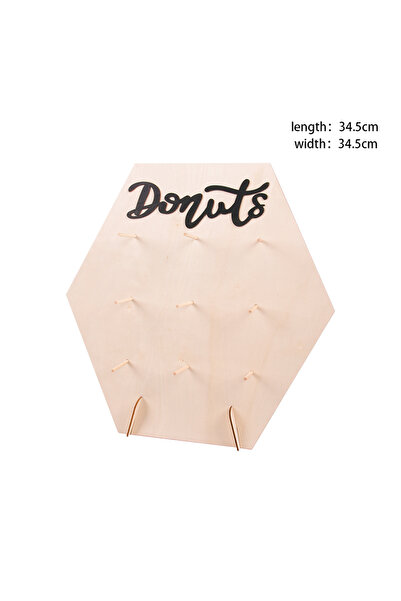 Choice1 حامل 34.5 سم حامل دونات خشبي حاملات الدونات على الحائط حامل لوحة العر...