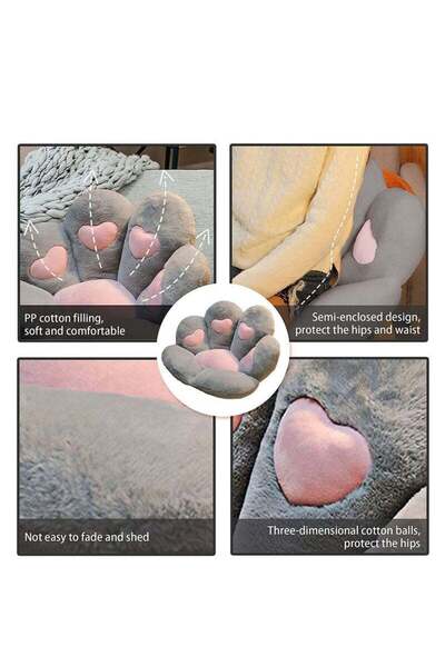 COOYA Lazy Sofa Seat Cushion Plush Sofa Cushion, Floor Cushion Office Chair Cushion Bear Paw Shape Comfy