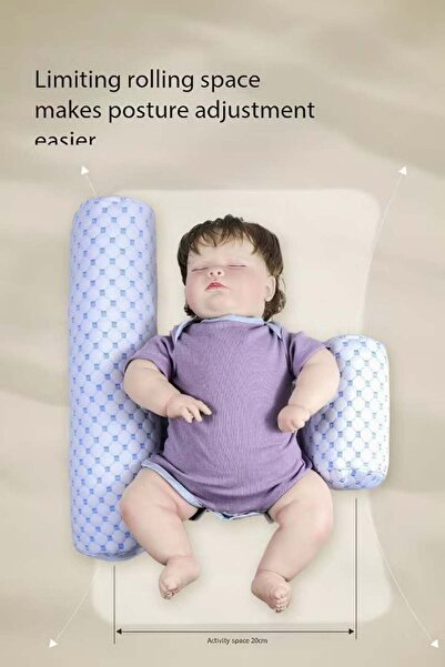 Generic Cylindrical baby pillow on the back of the baby can be removed and washed