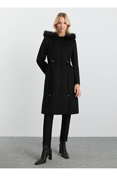 Selen Siyah Kadın Standart Kaban 25KSL9528