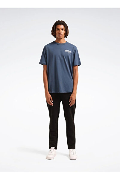 Reebok LC 7036 RI BRAND PROUD GFX SS TEE Mavi Yuvarlak Yaka Regular Fit Baskılı Erkek T-Shirt