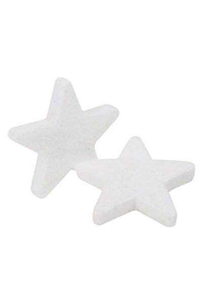 SHOPIENS Autocolante decorative de Crăciun Stea 3D Albă cu Sclipici 8 x 8 cm ...