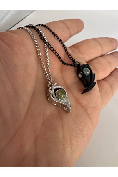 Herşey Nota 100 Languages I Love You Projection Heart Necklace – Magnetic Couple Necklace