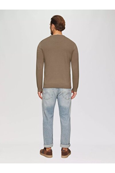 s.Oliver Men's crew neck sweater, Brown