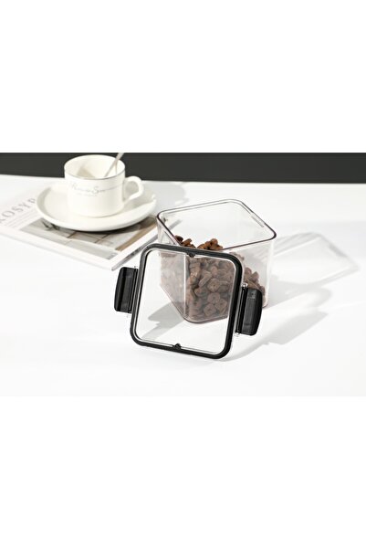 Flippy Plastic Container Flippy, Airtight, 10.2 x 9.8 cm, 700 ml, Transparent