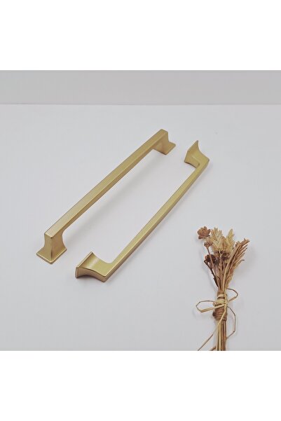 Ay-Az Kulp Kürdevan 160mm Mat Altın Metal Mutfak Banyo Dolap Çekmece Kulpu
