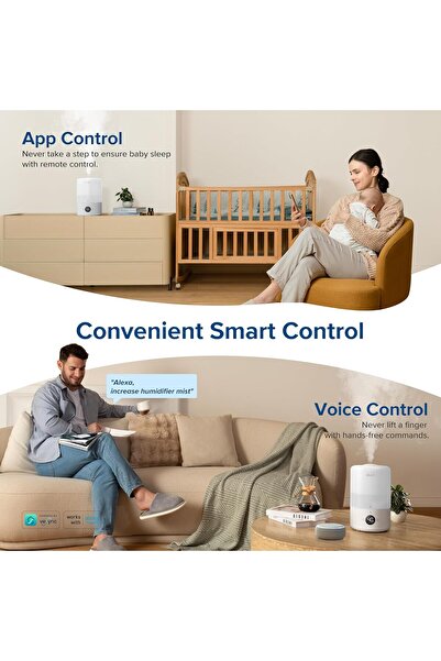 Levoit 3L Top-Fill Cool Mist Humidifier (LUH-D301S) White