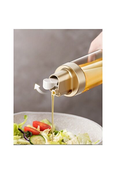 Flippy Oil Dispenser, Automatic Opening/Closing, 500 ml, 26.1x6.2x6.2 cm, Gray