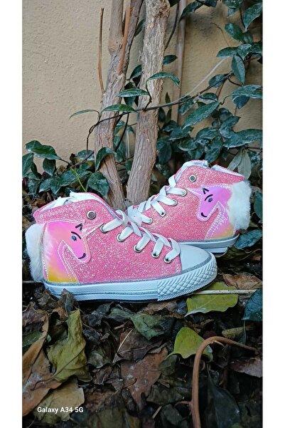 Scarpe Magiche Pembe Simli Unicorn Bot