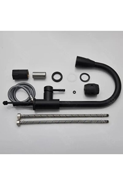 Alessandro DESIGN Kitchen Faucet with Pull-out Spray, SUS304 Stainless Steel, Black