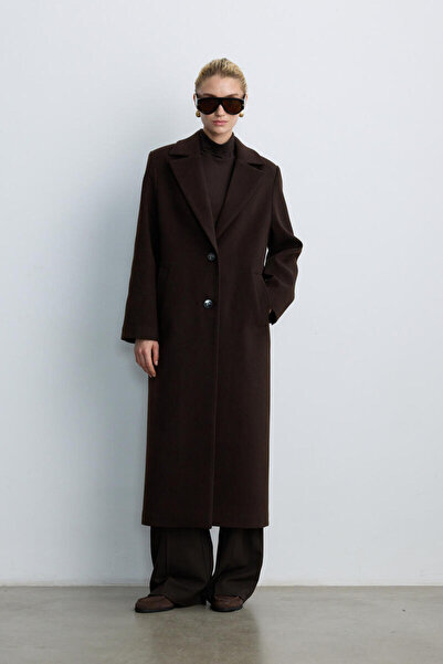 BE BLUE KAHVERENGİ UZUN TIMELESS KABAN