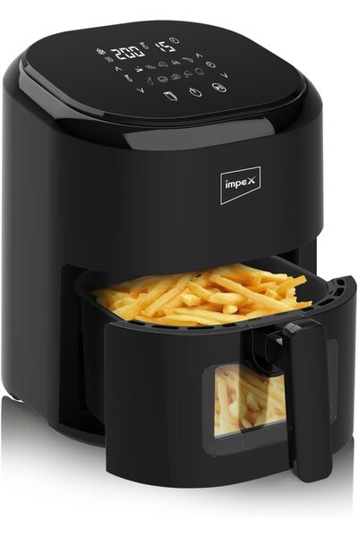 İMPEX AF 4307 Air Fryer, 4.5 L, 1200W, Black