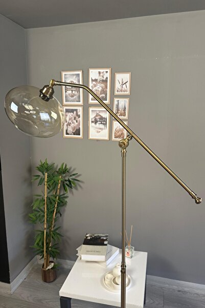 Bamyum Solvia Cam Bal Rengi Eskitme Gövde F Kol Lambader Modern Oturma Odası