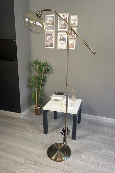 Bamyum Solvia Cam Bal Rengi Eskitme Gövde F Kol Lambader Modern Oturma Odası