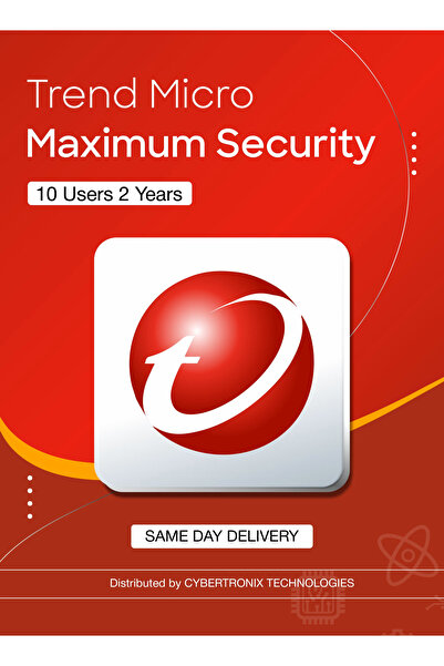 TREND MICRO Maximum Security | 10 Users 2 Years | Digital License | SAME DAY DELIVERY