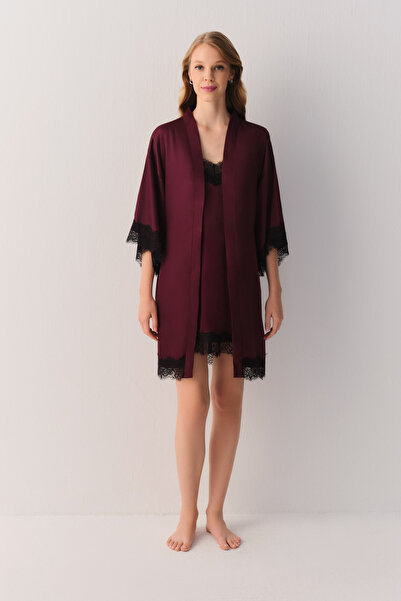 SUWEN Helena Short Dressing Gown