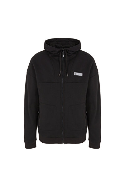 EA7 Sweatshirt with Zipper M hoodie full zip BR