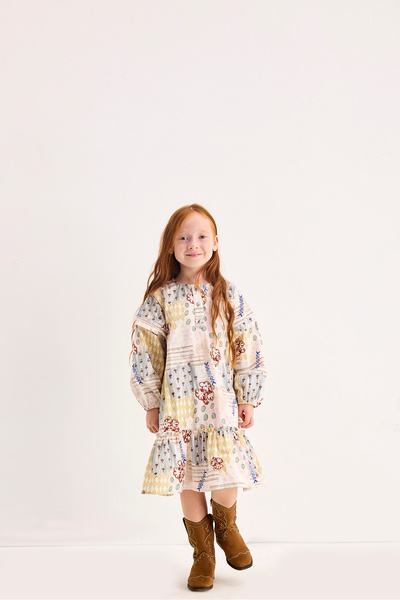 Marvy Nola Patch Patterned Dress