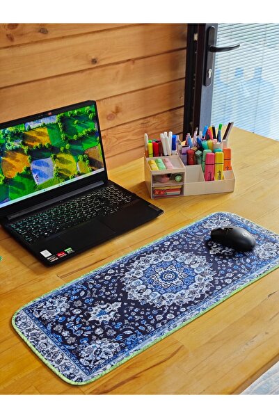 sgeteknoloji 70X30 cm Phosphorescent Stitched Persian Carpet Themed Non-Slip Base Speed Surface Gamer Mouse Pad Gaming