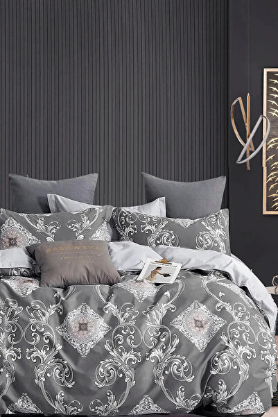 İQON Elastic Fitted Sheet Bedding Set Single Size Outlet Handn Gray (Incorrect)